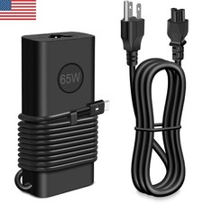 For Dell 65W USB-C Type C Charger Power Adapter HA65NM190 DA65NM190 LA65NM190 picture