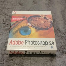 Adobe Photoshop 5.0 Education Version Mac OS CD Photo Editing Sealed Box NOS picture