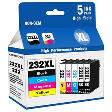 232XL Replacement for Epson Ink XP-4200 XP-4205 WF-2930 Printers (2BK/1C/1M/1Y) picture
