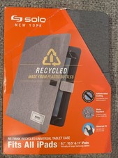 Solo New York RE:Think Recycled Universal Tablet Case Gray 9.7” 10.5” 10.9” 11” picture