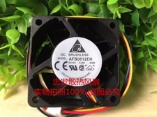 Delta AFB0612EH 6025 DC12V 0.48A 6CM 4-Wire Dual Ball Mute Cooling Fan picture