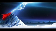 Landscape thor superhero lightning mountains sky stars Custom Gaming Mat Desk picture