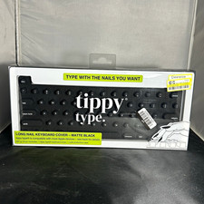 tippy type Long Nail Laptop Keyboard Protector Matte Black for Apple MacBook picture