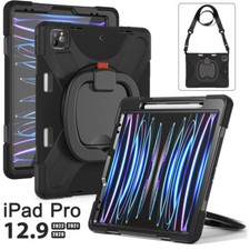 Rotating Shockproof Carry Tablet Case For Apple iPad Pro 12.9 Pro 11 Pro 10.5 picture