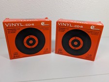 Vtg Vinyl Blank CD-R Digital 80 min 700MB 20pk w/Cases Record Style Black NEW picture