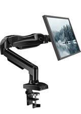 NEW Single Monitor Mount Full Motion Gas Spring Arm Black -  picture