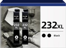 232XL Black Ink Cartridge Combo Pack For WF-2930 XP-4205 WF-2950 Printer (2 PCs) picture