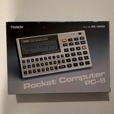 Tandy PC-8 Vintage Pocket Computer MPN 26-3655 w/ Box & Operation Manual picture