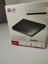 LG~USB 2.0~Ultra Slim External DVDRW CD DVD Burner Writer Drive~SP60NB50~Black picture