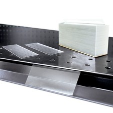 Price Data Channel Label Holder Chips, Clear Plastic Tags, 3