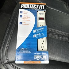 Tripp-Lite Protect It  6 ft Cord 990 Joules Surge Suppressor 6 Outlets TLP608 picture
