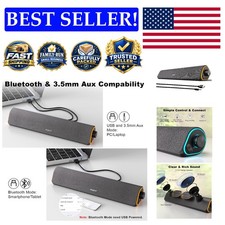 Sleek R50 Computer Soundbar: RGB LED Lighting & Dual Connectivity Options picture