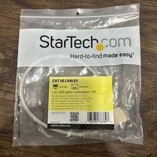 StarTech RJ45SPLITTER 2-to-1 RJ45 Splitter Ethernet Cable Adapter picture