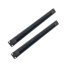 Jingchengmei 2 Pack-1U Disassembled Rack Mount Cable Management Panel with Br... picture