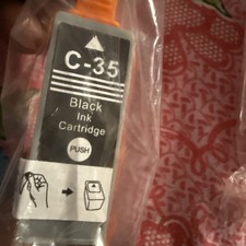 C-35 Black Ink Cartridge Replacement for C-35 Black New Sealed picture
