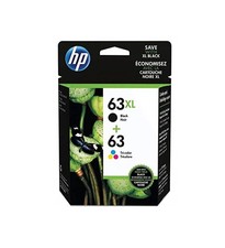 HP OP-2891 63XL Black High Yield 63 Tri-Color Original Ink Cartridge, Pack of 2 picture