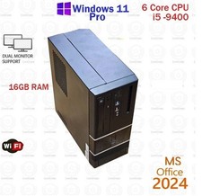Nobilis Custom PC Desktop Intel Core i5 9400 16GB 500GB SSD Win 11 Pro Office24 picture