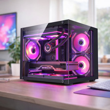Gaming Desktop Computer PC i7 4.0GHz 16GB RAM 512GB SSD AMD R7 350 4GB WIN11 RGB picture