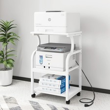 Natwind 3 Tier Printer Stand,Printer Table with Adjustable Storage Shelf picture