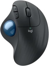 Logitech ERGO M575 Wireless Trackball Mouse USB Receiver Black Tested Working picture