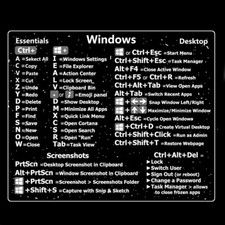 For Window Reference Keyboard Shortcut Sticker Adhesive for PC Laptop Desktop picture