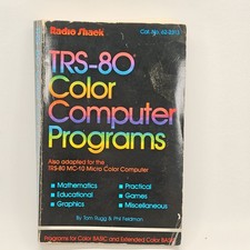Vintage 1982 TRS-80 Color Computer Programs Radio Shack 62-2313 Rugg Feldman PBK picture