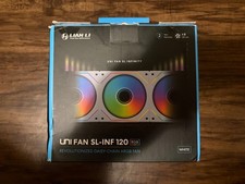 Lian Li Uni Fan SL-Infinity 120 Fans - White (3 pack) picture