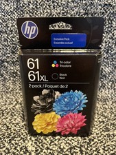 HP 61XL /61  High-Yield Black & Tri-Color Ink Set C0PA6AN Date: January 2028 picture