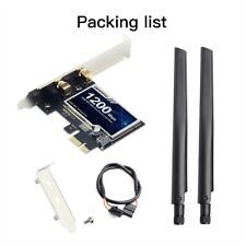 100pcs Dual Band PCI-E WiFi Bluetooth Card 1200Mbps Desktop PCIe Network Adapter picture