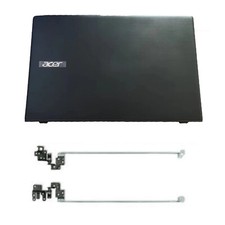 New Top Case LCD Back Cover & Hinges For Acer Aspire E5-576 E5-575 E5-576G-5762 picture