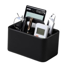 Remote Control Holder, Portable Desk Remote Organizer Black picture