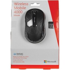 New Rare Microsoft Wireless Mobile Mouse Black 400 BlueTrack Model 1383 1496 picture