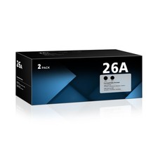 2-Pack 26A Black Toner Cartridges Compatible for HP 26A CF226A 26X CF226X HP2... picture