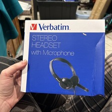 Verbatim 70721 Stereo 3.5mm Headset Microphone Black picture