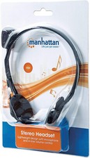 Manhattan 3.5mm Stereo Headset with Mic - with Microphone, Volume Control, 3.5 m picture