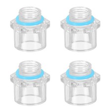 4Pcs Clear Fitting, G1/4 Male Thread to 14mm ID PC Pipe Fitting Adapter picture