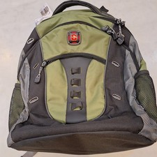 New SwissGear Laptop Backpack Unisex Large Green Black Travel School Work Bag picture
