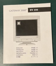 Gateway 2000 EV500 Manual - Vintage 1997 Computer EV 500 Home Desktop PC picture