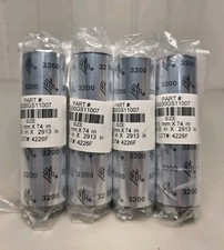 4/Pack* Zebra 03200GS11007 Wax Resin High Perf Resin Ribbon 4.3
