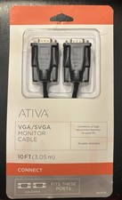 Ativa® VGA Monitor Cable, 10’, Black picture