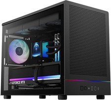 Micro‑Tower Gaming PC Case, Mesh Front Panel with RGB Strip & 3×120 Mm Prebuilt  picture