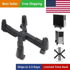 Mobile Desktop Tower Computer Floor Stand Rolling Caster Wheels and Adjustabl... picture