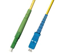 1 PCS 2M Singlemode Simplex Fiber Optic Cable 9/125 LC/APC To SC/UPC Jumper picture