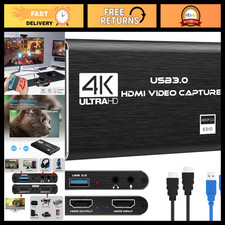 4K HDMI Video Capture Card, 1080P 60FPS Game Capture Device for Streaming, USB 3 picture