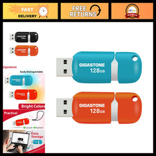 128GB USB 2.0 Flash Drive 2-Pack, Capless Retractable Thumb Drive, Memory Stick picture