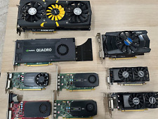 Lot of 9pcs MSi,Nvidia,GeForce,Quadro,GTX  Various GB Sizes Graphics Cards picture
