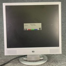 HP VS15 15 inch LCD Monitor VGA Speakers Silver Used picture