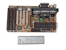 Vintage Tekram P6B40-A4X Intel Pentium 4 Slot 1 Socket ATX Motherboard CPU Combo picture