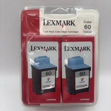 Lexmark 60 Color Ink Cartridge 17G0060 NIP Twin Pack picture