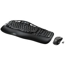 Logitech MK550 Wave Ergonomic Wireless Keyboard & M510 Wireless Mouse 920-002555 picture